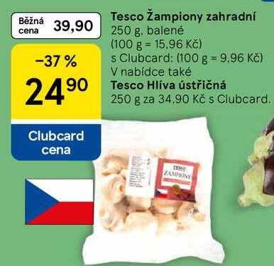 Tesco Žampiony zahradní, 250 g, balené