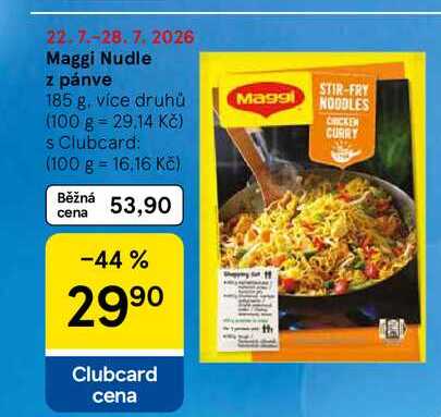 Maggi Nudle z pánve, 185 g, více druhů