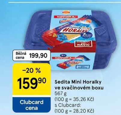Sedita Mini Horalky ve svačinovém boxu, 567 g