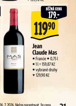 Jean Claude Mas 0,75 l
