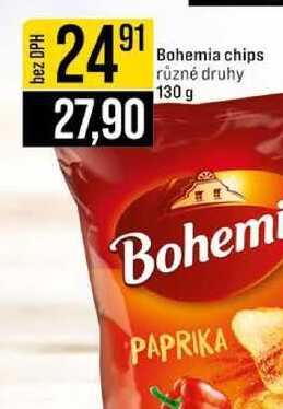 Bohemia Chips 130g, různé druhy