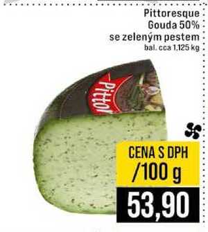 Pittoresque Gouda 50% se zeleným pestem bal. cca 1.125 kg