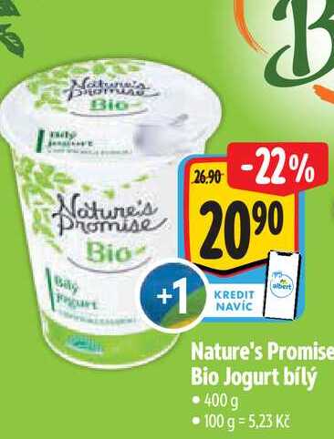 Nature's Promise Bio Jogurt bílý 400 g