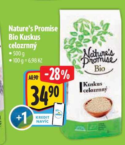 Nature's Promise Bio Kuskus celozrnný 500 g