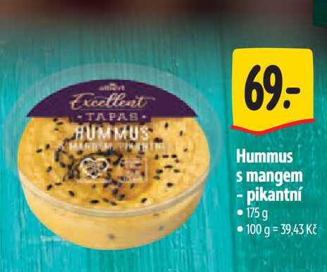 Hummus s mangem - pikantní 175 g