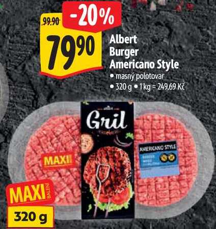 Albert Burger Americano Style, 320 g