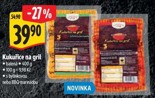 Kukuřice na gril, 400 g