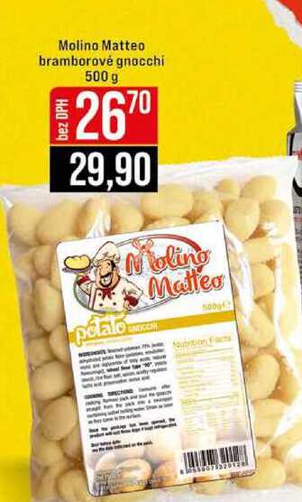 Molino Matteo bramborové gnocchi 500 g 