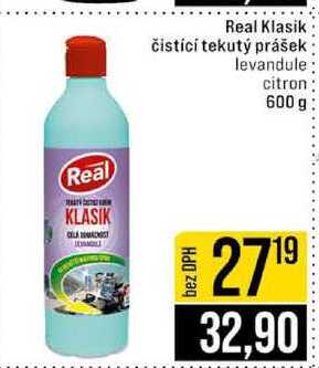 Real Klasik čistící tekutý prášek levandule citron 600 g