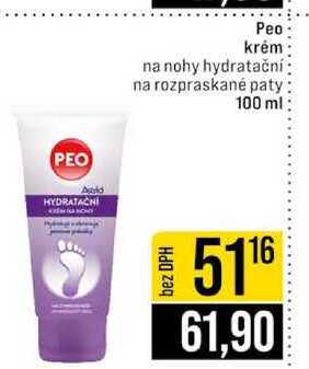 Peo krém na nohy hydratační na rozpraskané paty 100 ml