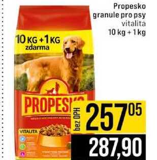 Propesko granule pro psy vitalita 10 kg +1 kg