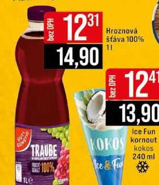 Hroznová šťáva 100% 1l