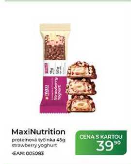 MaxiNutrition proteinová tyčinka 45g stawberry yoghurt
