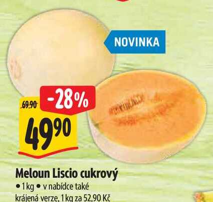 Meloun Liscio cukrový, 1 kg