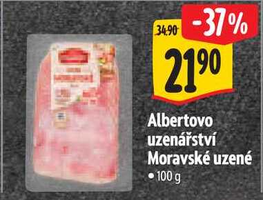 Albertovo uzenářství Moravské uzené, 100 g
