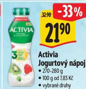 Activia Jogurtový nápoj, 270-280 g