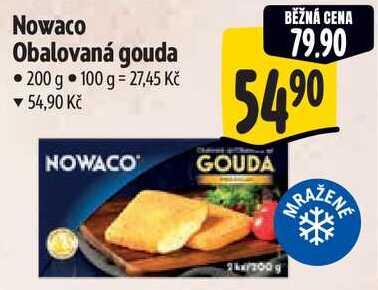 Nowaco Obalovaná gouda, 200 g