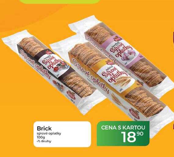 Brick sýrové oplatky 100g