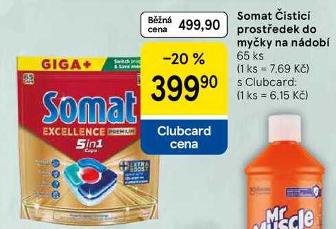 Somat Čisticí prostředek do myčky na nádobí, 65 ks