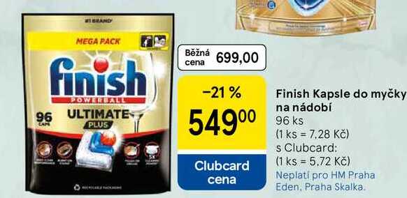Finish Kapsle do myčky na nádobí, 96 ks