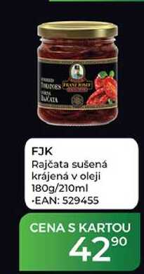 FJK Rajčata sušená krájená v oleji 180g/210ml