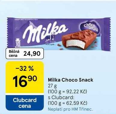 Milka Choco Snack, 27 g