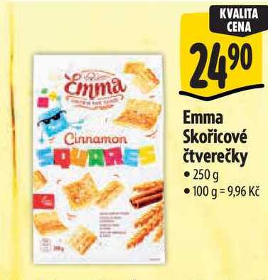 Emma Skořicové čtverečky, 250 g