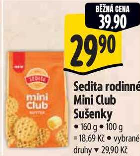 Sedita rodinné Mini Club Sušenky, 160 g