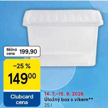 Úložný box s víkem