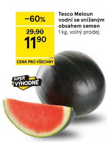 Tesco Meloun vodní se sníženým obsahem semen, 1 kg