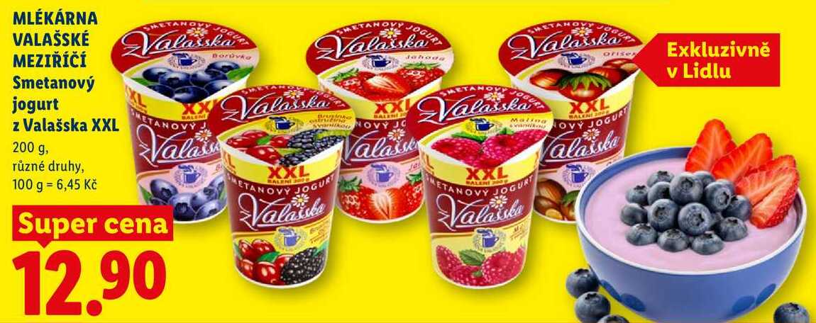 MLÉKÁRNA VALAŠSKÉ MEZIŘÍČÍ Smetanový jogurt z Valašska XXL, 200 g