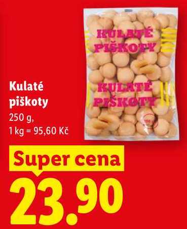 Kulaté piškoty, 250 g