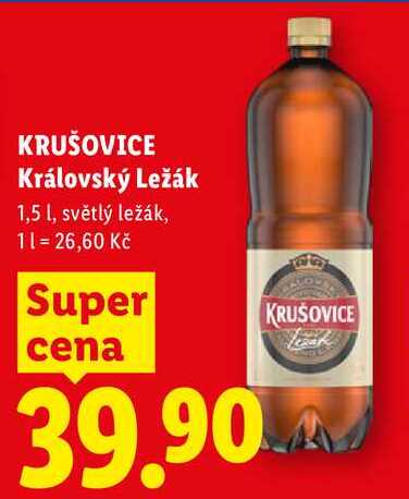 KRUŠOVICE Královský ležák, 1,5 l