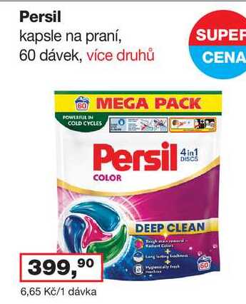Persil kapsle na praní, 60 dávek, více druhů