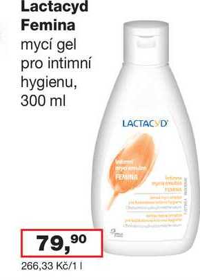 Lactacyd Femina mycí gel pro intimní hygienu, 300 ml 