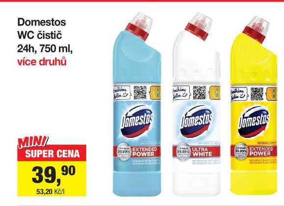 Domestos WC čistič 750 ml více druhů