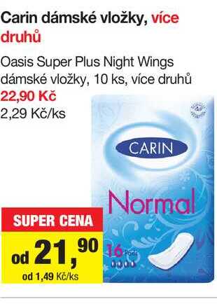 Carin dámské vložky, více druhů
