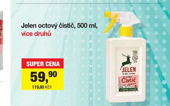 Jelen octový čistič, 500 ml, více druhů