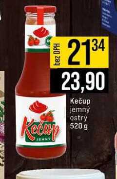 Kečup jemný ostrý 520 g