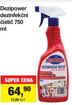 Dezipower dezinfekční čistič 750 ml