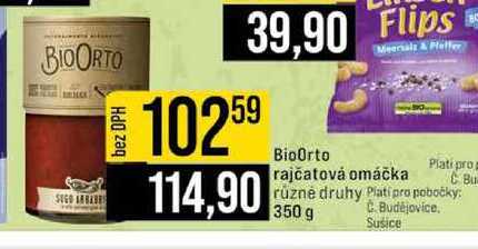 BioOrto rajčatová omáčka různé druhy 350 g