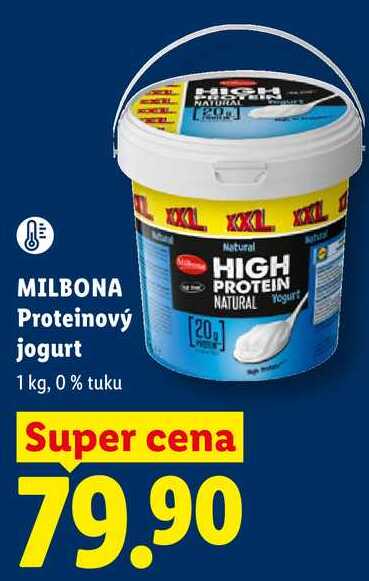 MILBONA Proteinový jogurt, 1 kg