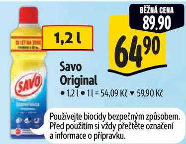 Savo Original, 1,2 l