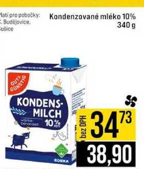 Kondenzované mléko 10% 340 g