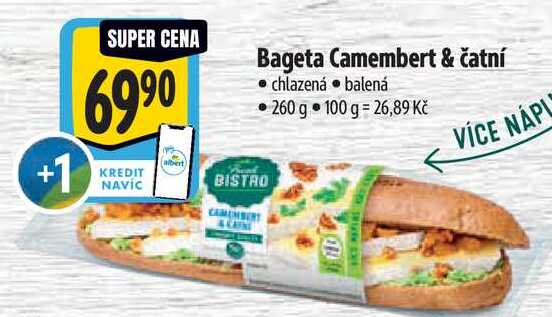 Bageta Camembert & čatní, 260 g