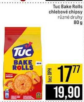 Tuc Bake Rolls chlebové chipsy různé druhy 80 g