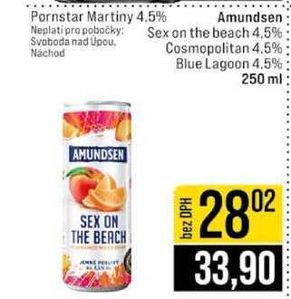 Amundsen Sex on the beach 4,5% Cosmopolitan 4.5% Blue Lagoon 4,5% 250 ml