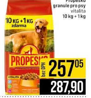 Propesko granule pro psy 10kg, + 1kg vybrané druhy