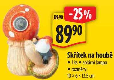 Skřítek na houbě