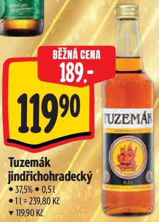 Tuzemák jindřichohradecký, 0,5 l